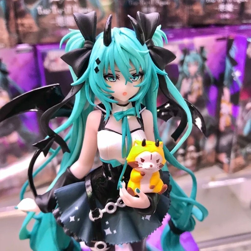 19 ซม.ใหม่อะนิเมะHatsune Mikuปีศาจน้อยRaccoon Kawaii รูปที่ 4