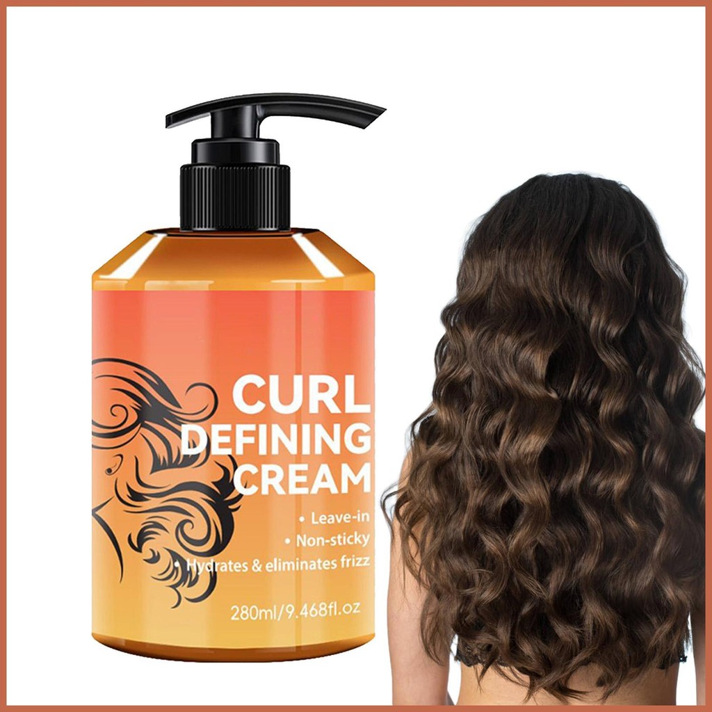 Curl Cream สําหรับผมหยิก 280ml Nourishing Wavy Hair Dinning Cream Curling Lotion Moisturizer สําหรับ