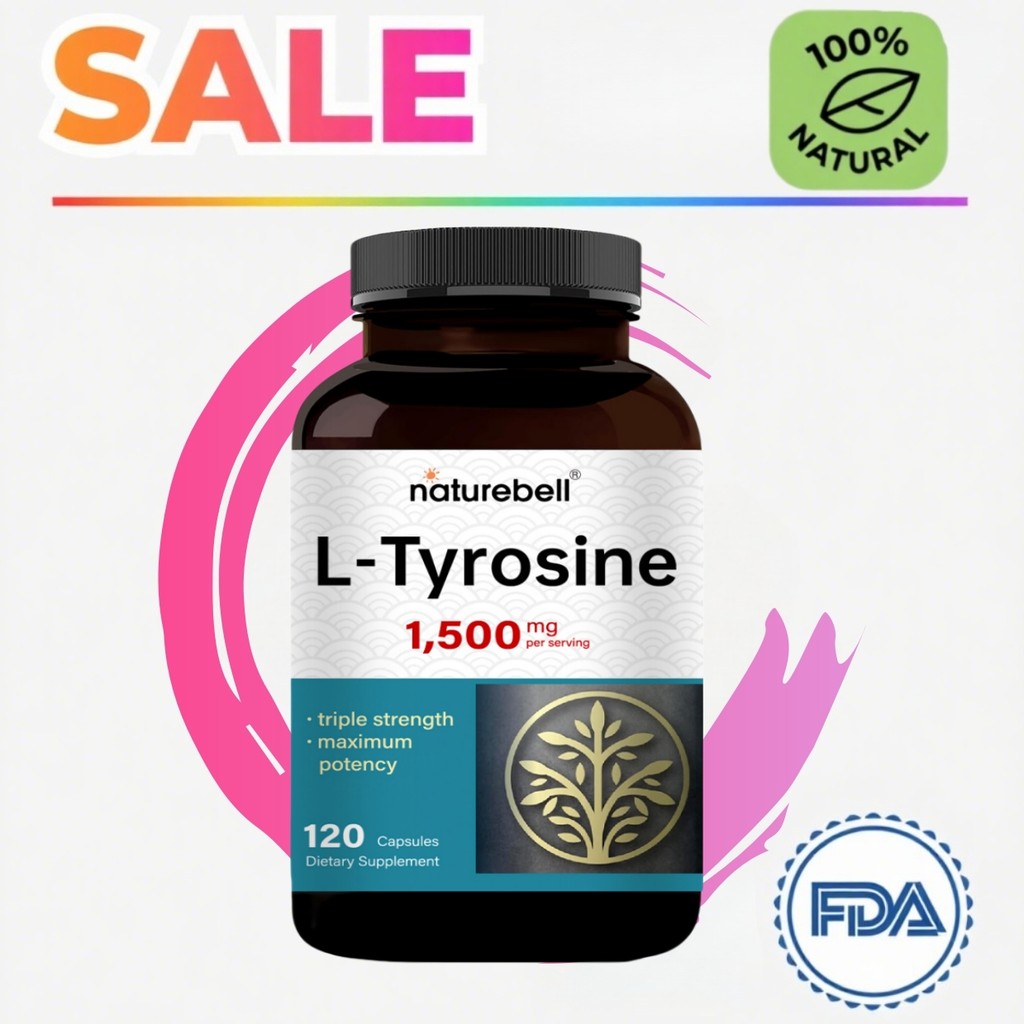 แคปซูล NatureBell Triple Strength L-Tyrosine ช่วยเพิ่มโดปามีนเพื่ออารมณ์และสมาธิ