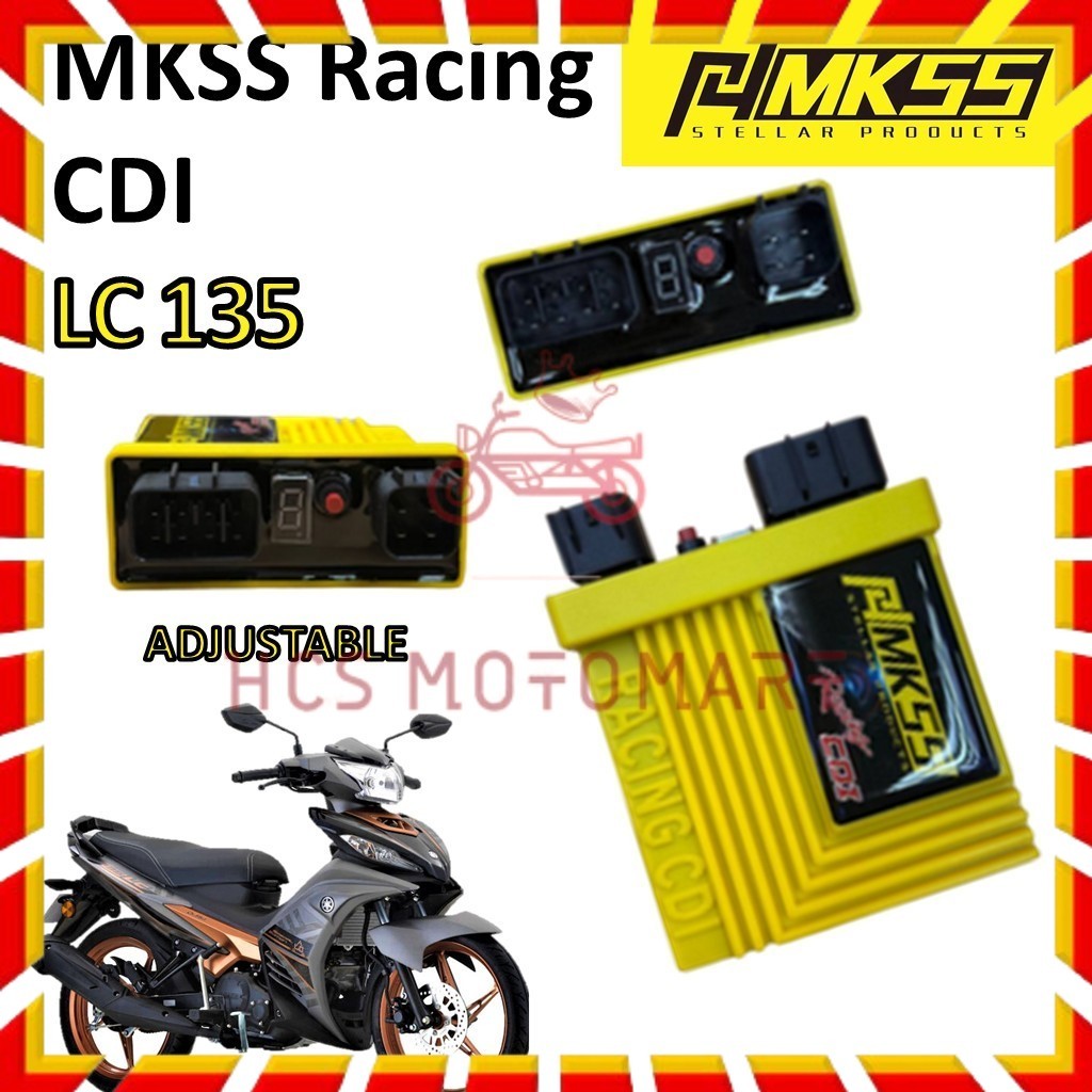 HCS RACING CDI LC RACING LC135 NO LIMIT ADJUSTABLE MAP PNP BUANG CUT OFF LC 135