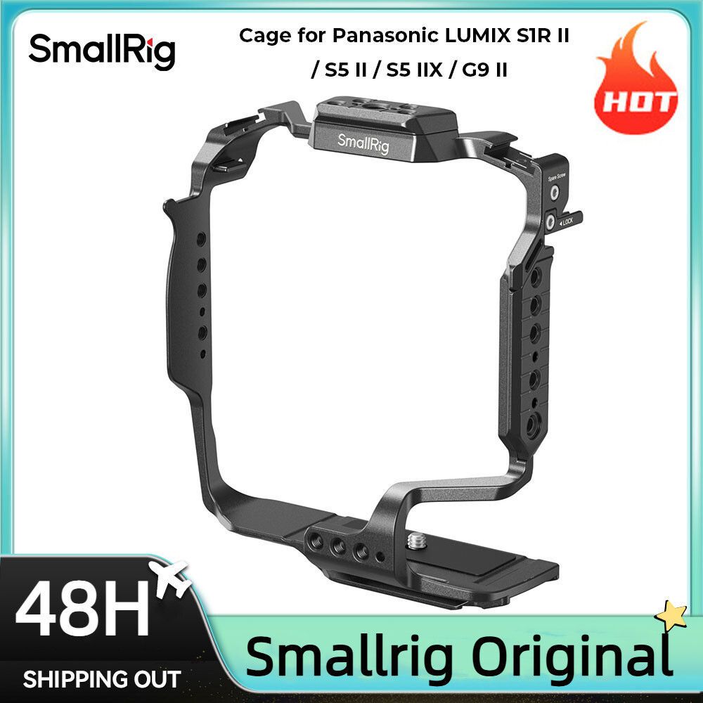 กรง SmallRig สําหรับ Panasonic LUMIX S1R II / S5 II / S5 IIX / G9 II พร้อม DMWBG1 / DMWBG2 แบตเตอรี่
