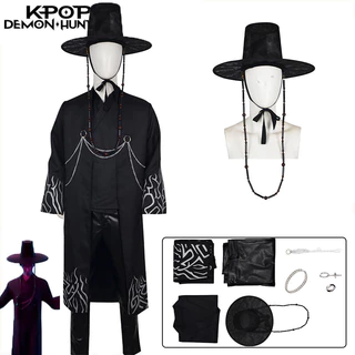ชุดเครื่องแต่งกาย Demon Hunters สีดำสำหรับ Halloween Party สไตล์ SajaBoy