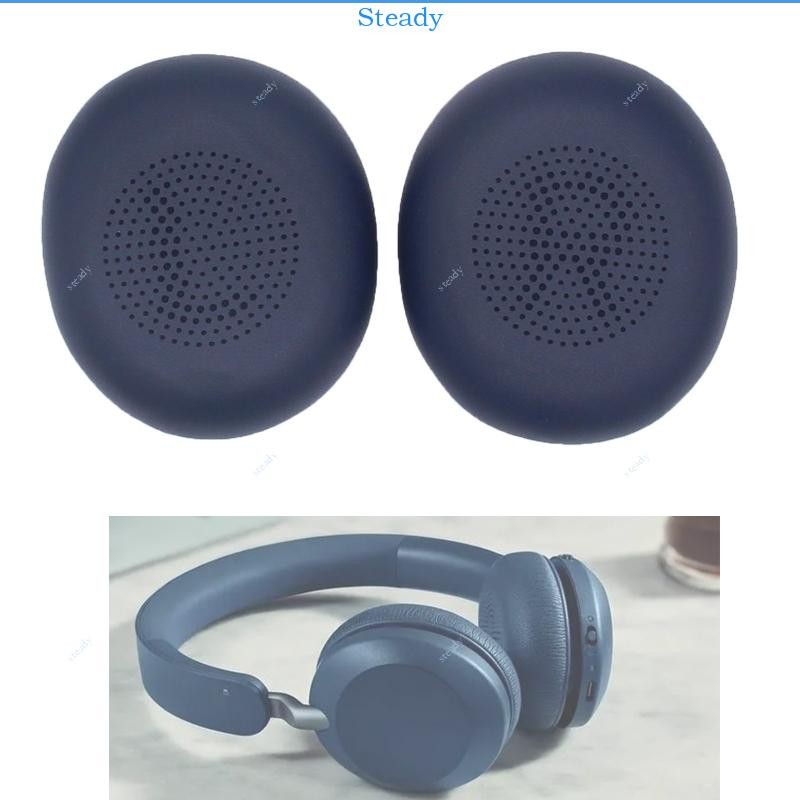Steady 2 ชิ้นหนังโปรตีนแผ่นรองหูฟังสําหรับ Elite 45h Evolve 2 65 Evolve2 65 MS UC หูฟัง