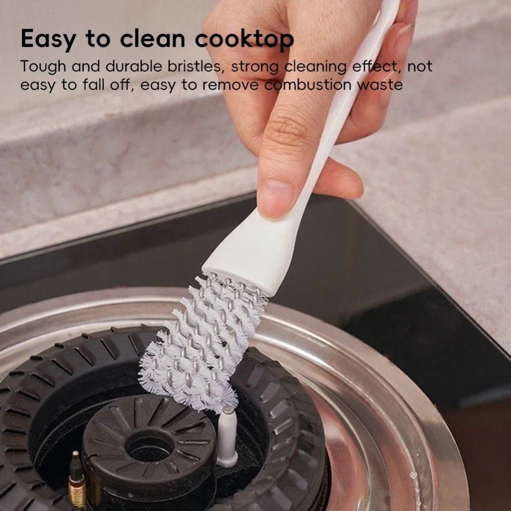 GALAYX แปรงทําความสะอาดเตา, V-shaped Universal Crevice แปรงแบบพกพานํากลับมาใช้ใหม่ด้ามยาวบาร์บีคิว Grille แปรงสําหรับอ่างล้างจาน Dead End บาร์บีคิวลวดตาข่ายพัดลมดูดอากาศ - รูปที่ 6