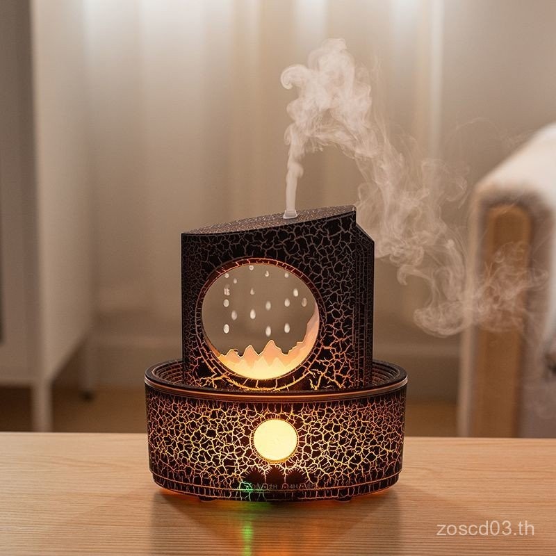 ขายของขวัญ Silent Moon Raindrop สีสันแสง Aroma Diffuser รีโมทคอนโทรลในครัวเรือน Silent Night Light D