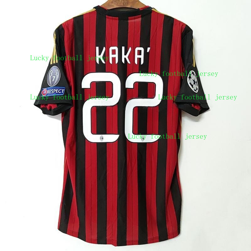 2013/14 AC Milan Home Vintage Soccer Jersey เสื้อยืด S-2XL * มีสําหรับการปรับแต่ง*