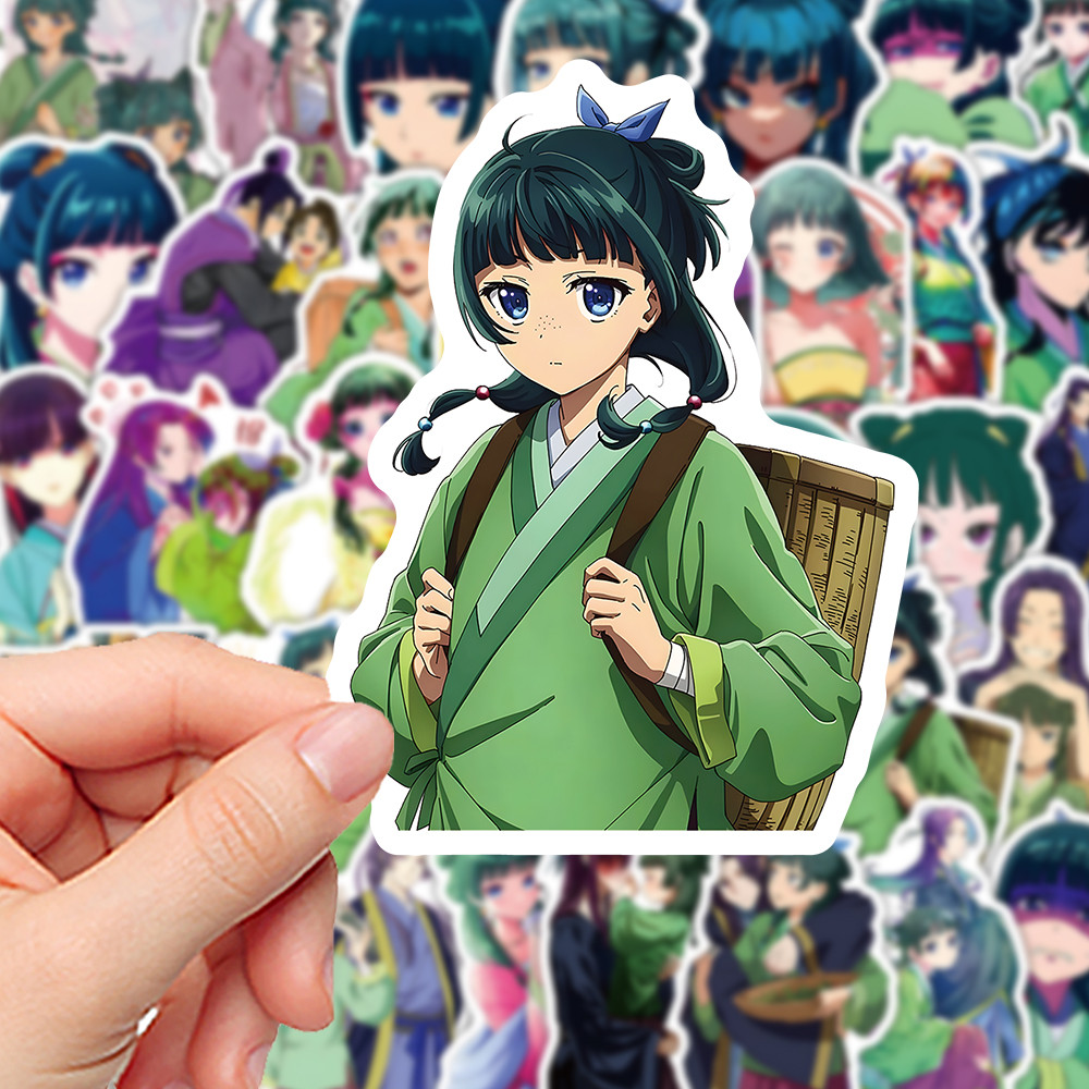 53pcs Apothecary Diaries Maomao สติกเกอร์เครื่องแต่งกายละครอะนิเมะสติกเกอร์ความงามกระเป๋าเดินทางโน้ต