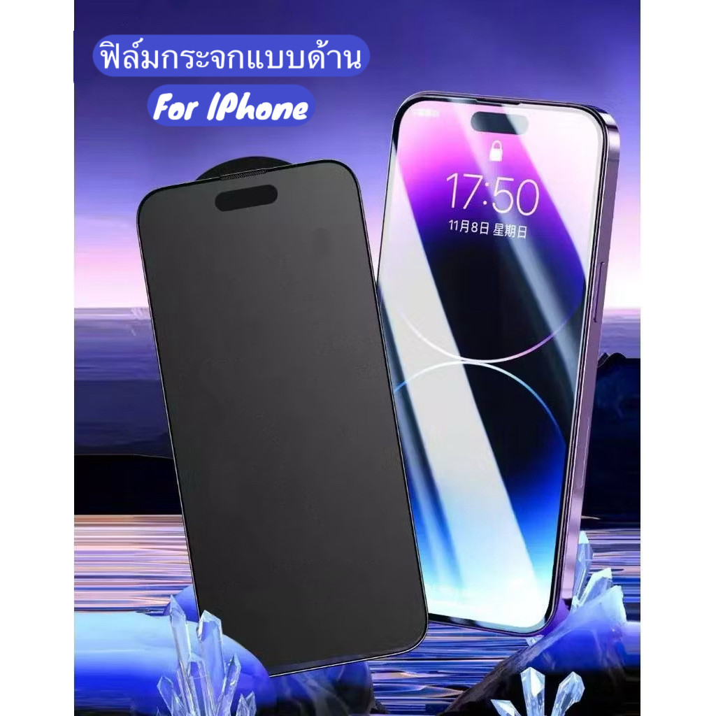 ฟิล์มด้าน For iPhone17 17Air 17Pro 17ProMax 16 16E 16Pro 16Plus 16ProMax ฟิล์มสำหรับเล่นเกม ช่วยลดรอยนิ้วมือ