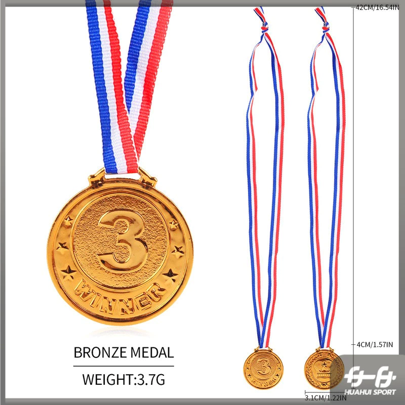 เหรียญรางวัล เหรียญทองเงินบรอนซ์ 1st 2nd 3rd แบบกลม พร้อมสายคล้องคอ สําหรับเด็กนักเรียน เล่นกีฬา thumbnail 10