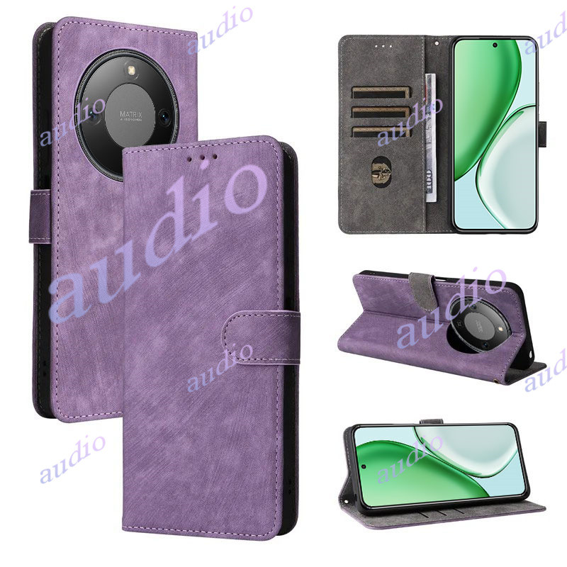 Honor X9d 5G 2025 ฝาครอบโทรศัพท์หนังสําหรับ HONOR X9d X9D HonorX9d 5G 2025 Magnetic Bracket ปลอกกันก