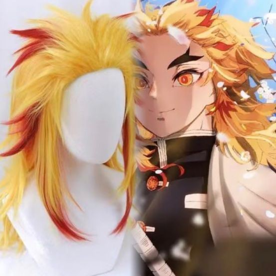 【พร้อมส่ง】Demon slayer cosplay wig anime figure kimetsu no yaiba เด็กผู้ชาย muichiro มุอิจิโร่ สาว h