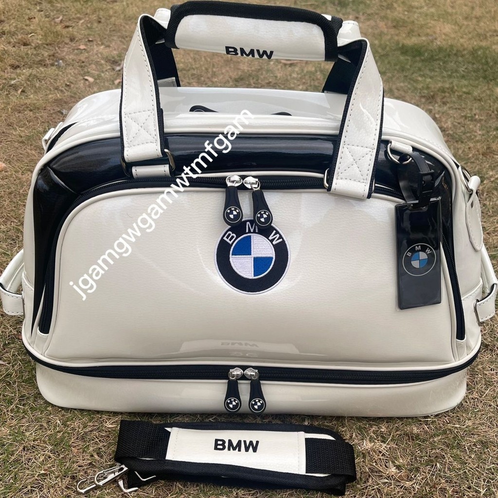 ถุงกอล์ฟ BMW สำหรับทั้งผู้ชายและผู้หญิง วัสดุคริสตัลสองชั้น สามารถใส่เสื้อผ้าและรองเท้าได้สะดวก พร้อ