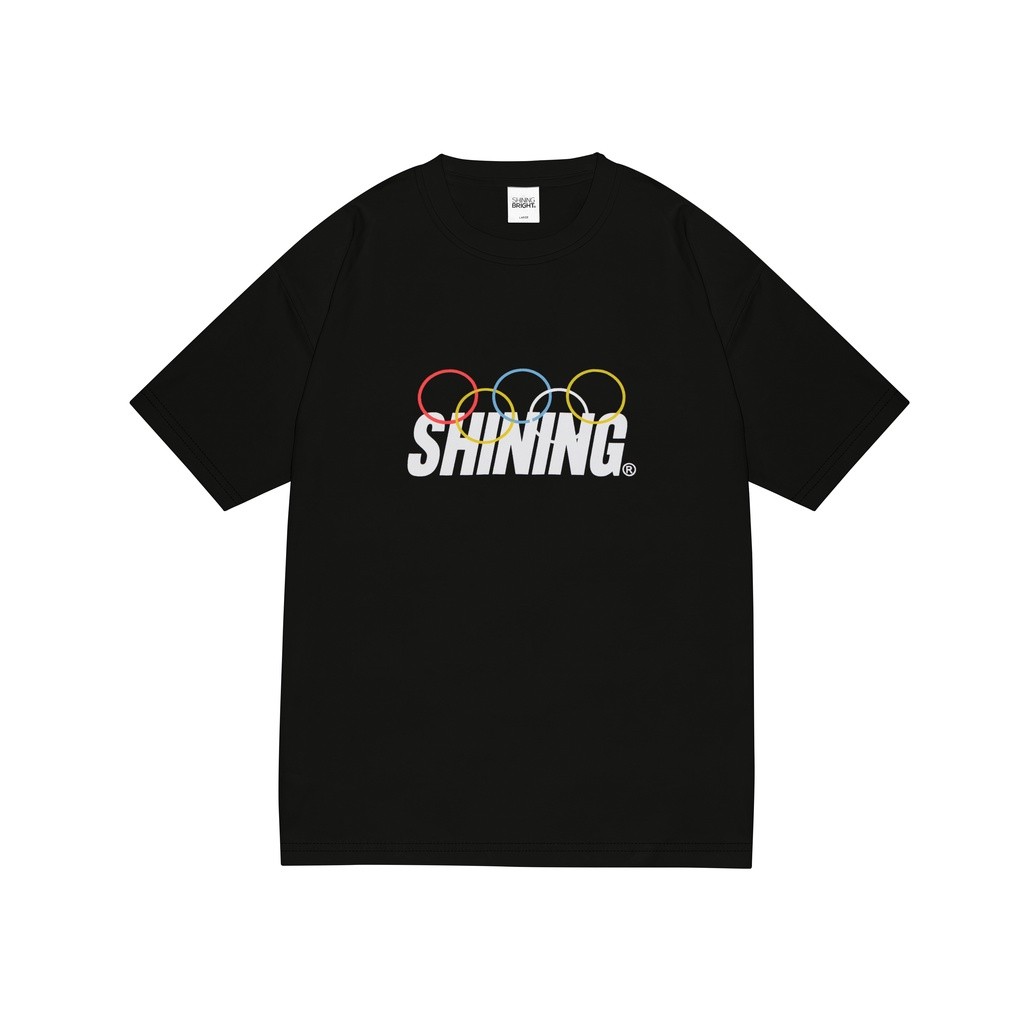 เสื้อยืด Shining Bright Olympic - สีดํา