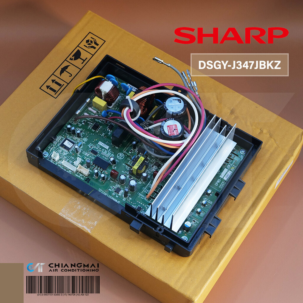 DSGY-J347JBKZ แผงวงจรแอร์ SHARP แผงบอร์ดแอร์ชารป์ บอร์ดคอยล์ร้อน รุ่น AU-X10,13BMB,BB,13BEBE,BEBH