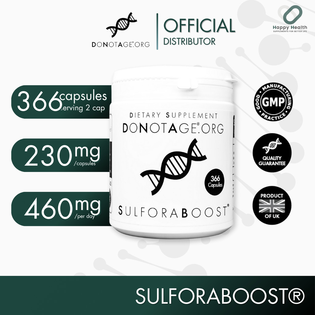 SulforaBoost® (366 แคปซูล) Do Not Age 400 mg. สารสกัดจากผักบรอกโคลี (Sulforaphane)
