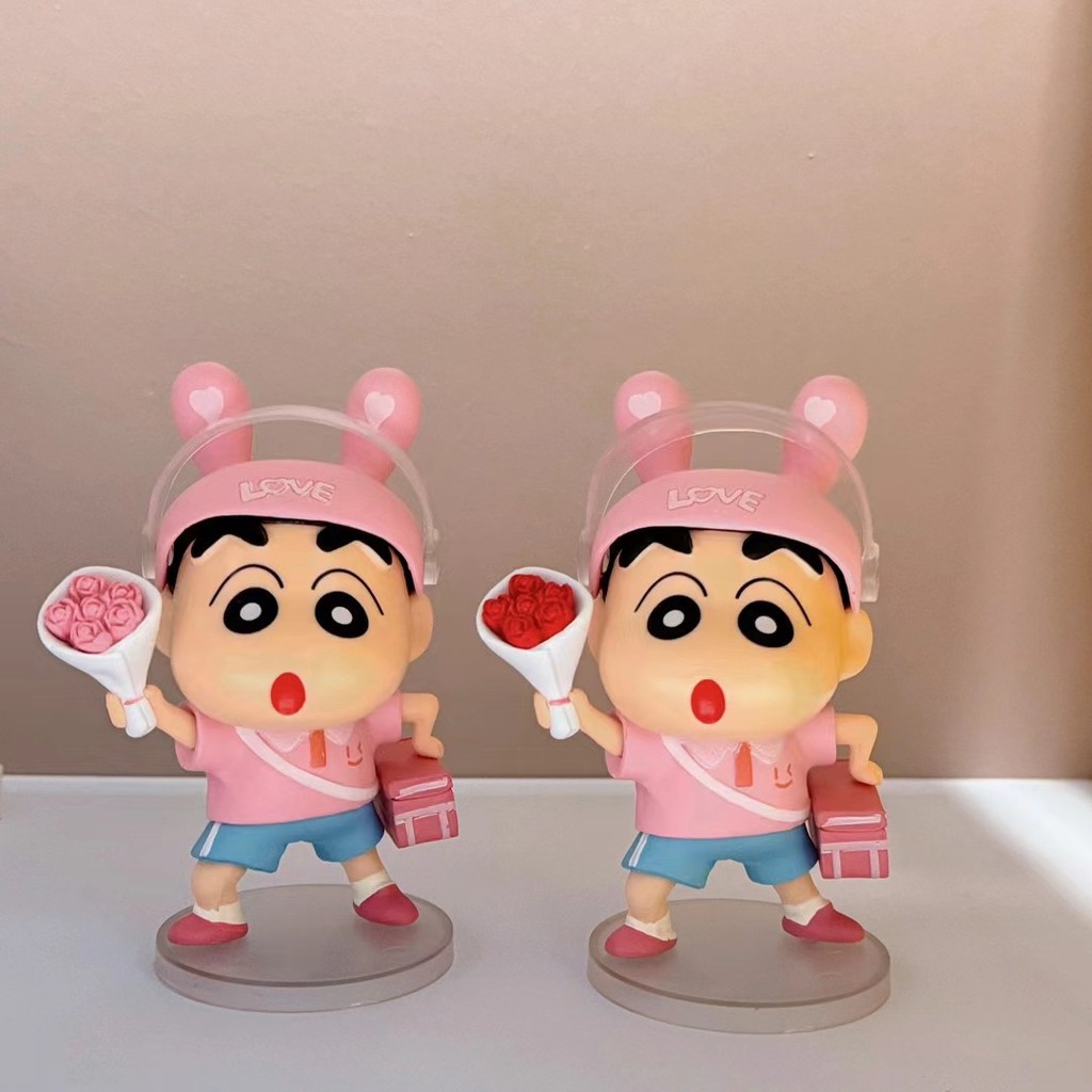 Crayon Shin-Chan Takeaway Shin-Chan วันวาเลนไทน์ 520 ของขวัญอินเทรนด์เล่นรูปน่ารักรุ่นเดสก์ท็อปตกแต่
