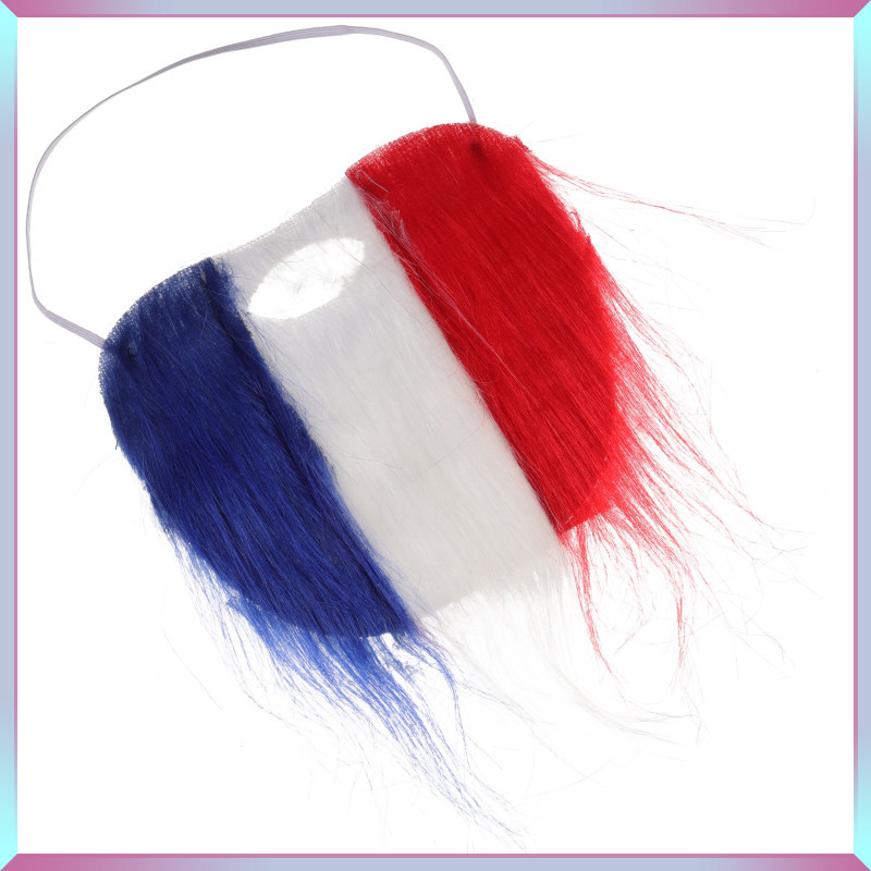 คลังสินค้าพร้อม Independence Day ตกแต่งเคราปลอมสมจริงสําหรับคอสเพลย์ 16.50X16.00X0.20CM huichuanz