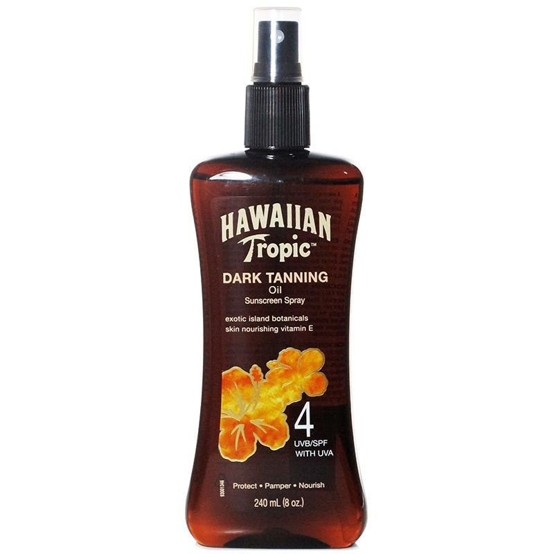 น้ำมันกันแดด Hawaiian Tropic SPF4 สเปรย์ Black Ghost Oil Bronze น้ำมันชายหาด