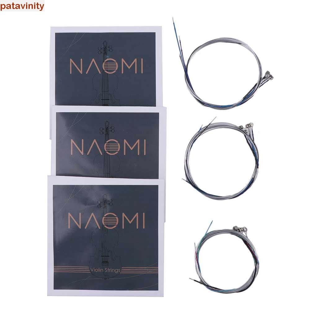 PATAVINITY 1 ชุด Fiddle String, 4/4 3/4 1/2 1/4 1/8 เปลี่ยน Naomi ไวโอลิน String, เครื่องดนตรี GD a 