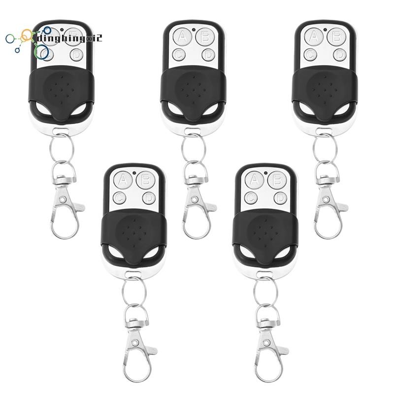 Universal Clone Duplicator Key Remote สําหรับประตูโรงรถ 5 ชิ้น 433MHZ 433.92MHZ Clone Rolling รหัส