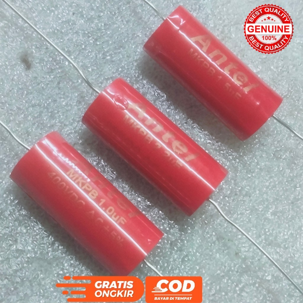 MKBP 2.2UF 1UF 1.5UF 400V AUDIOPILLER 2.2 1.5 1 UF 400 VOLT ANTEL ยี่ห้อ