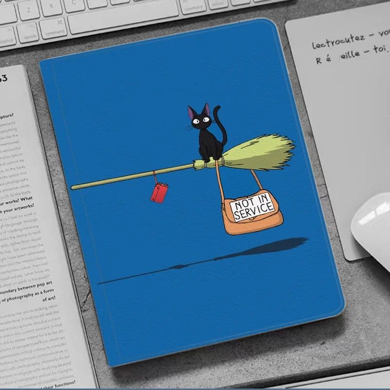 JiJi Kiki บริการจัดส่งอะนิเมะสําหรับ iPad 10.2 9th 10th Air 6 5Mini 4 5 กรณีซิลิโคน Pro 11 13 สําหรั