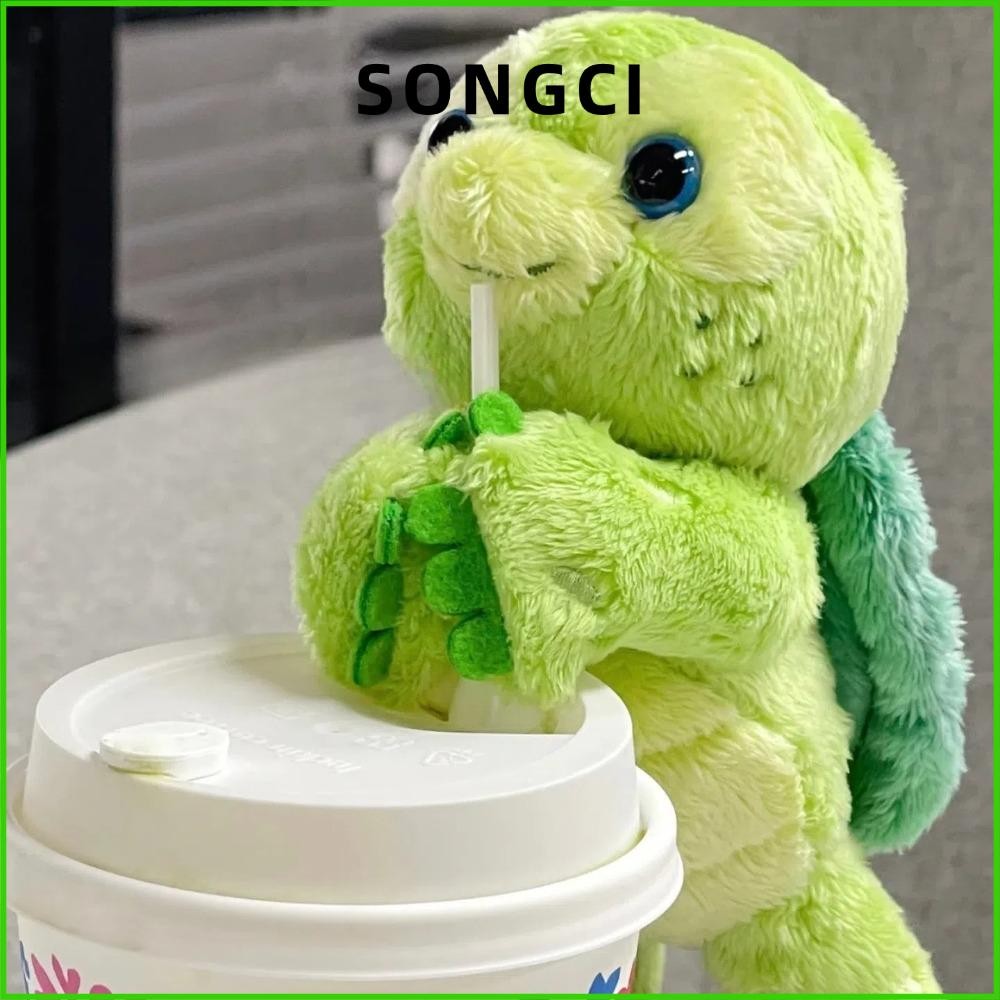 Songci Olu Mel ตุ๊กตาตุ๊กตาแม่เหล็กนุ่ม Tortosise ตุ๊กตาตุ๊กตาสติกเกอร์ตู้เย็น Sea Turtle ของเล่น