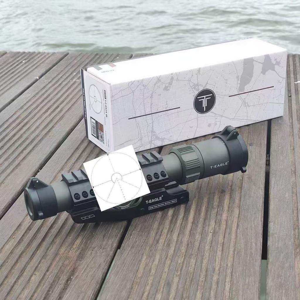 Tuying EOX สีเทา 6 ครั้งที่ถูกต้องปรับ Cross Times เลนส์มุมกว้างที่แม่นยํา Monocular Shock-proof Opt