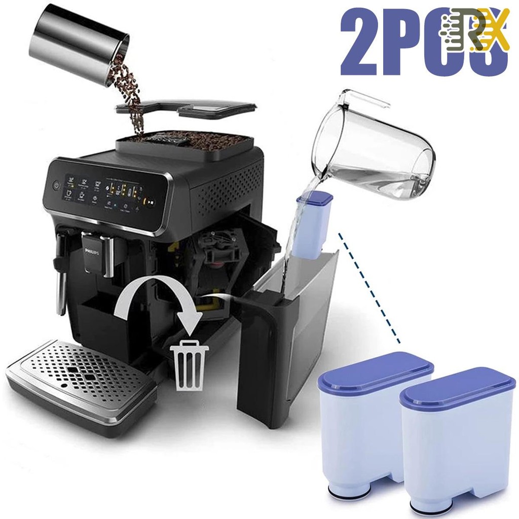 2 ชิ้นกรองกาแฟใช้งานร่วมกับ AquaClean Saeco CA6903/10/22/00/47/01 เปิดใช้งานคาร์บอน Softener เครื่อง