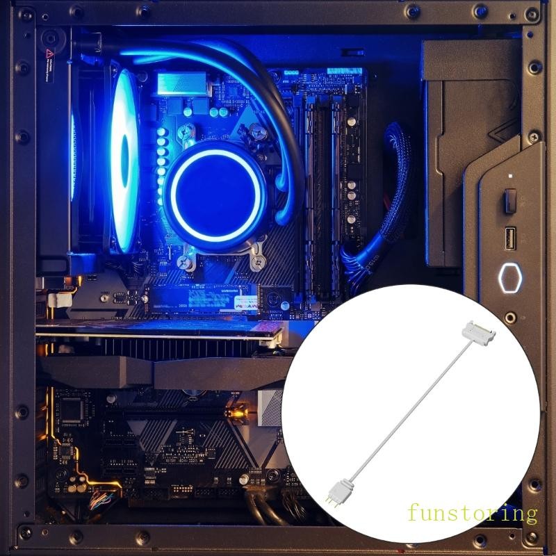 FUN PC ARGB สายแปลงไฟ 5V 3Pin อะแดปเตอร์สําหรับคอมพิวเตอร์ ARGB อุปกรณ์เสริม