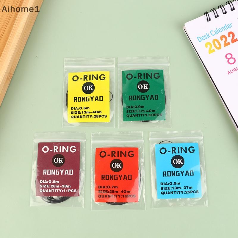 Aiho 1 แพ็ค 0.5/0.6/0.7/0.8/0.9 มม.นาฬิกา O-แหวนยางกันน้ํานาฬิกาปกหลังปะเก็น O แหวนซ่อมช่างซ่อมนาฬิก