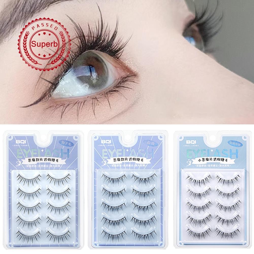 เกาหลีมังงะ Lashes ขนตาปลอมขนตาปลอม Eye Lash การ์ตูนธรรมชาติ Extension Q6n9