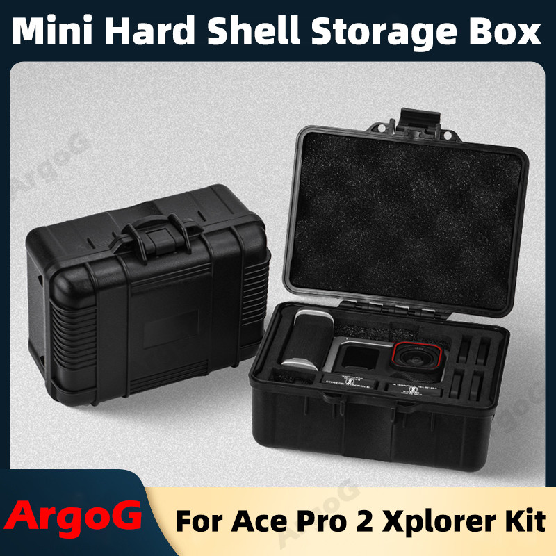 ArgoG Xplorer Bundle กระเป๋าถือสําหรับ Insta360 Ace Pro / Ace Pro 2 Street Handle Kit เปลือกแข็งกล่อ