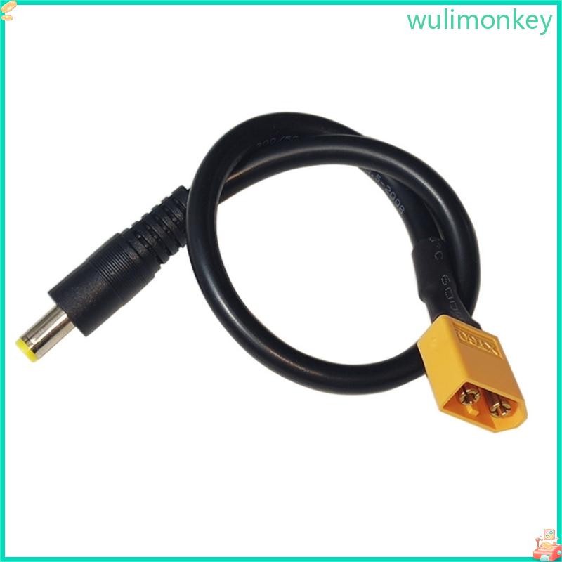 WU DC5521 ถึง XT60 อะแดปเตอร์สายชาย XT60 Connector To DC5525 5521 5 5 5 มม.หนาความทนทานสําหรับสายไฟป