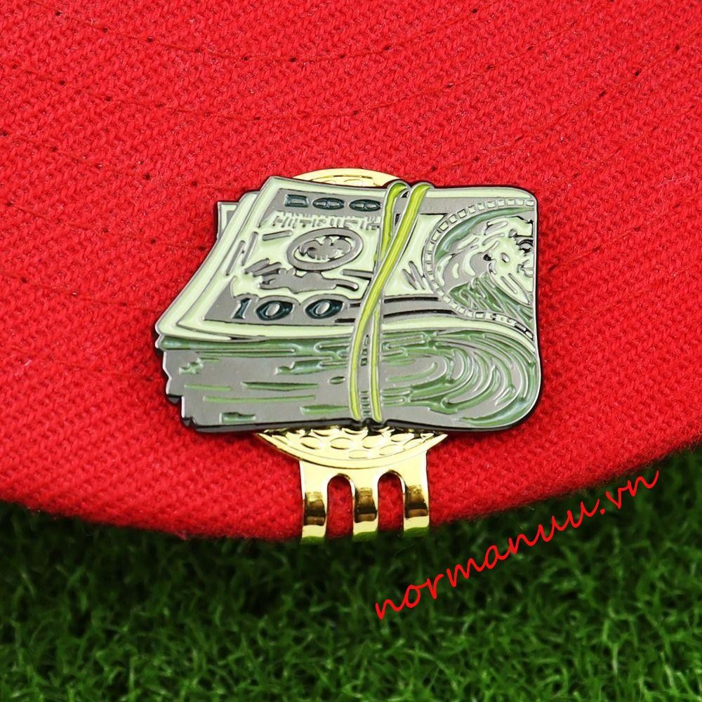NORMAN6G Ball Marker Hat Clip, Kirsite Hat Clip, Golf Training Unique Dollar Easy To Take Off US Dol