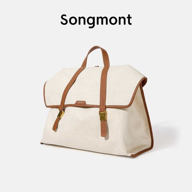 เพลงยอดนิยม Mountain Journey Pine Mountain Travel Series กระเป๋าเอกสารขนาดใหญ่ความจุเพศ Retro ผักหนั