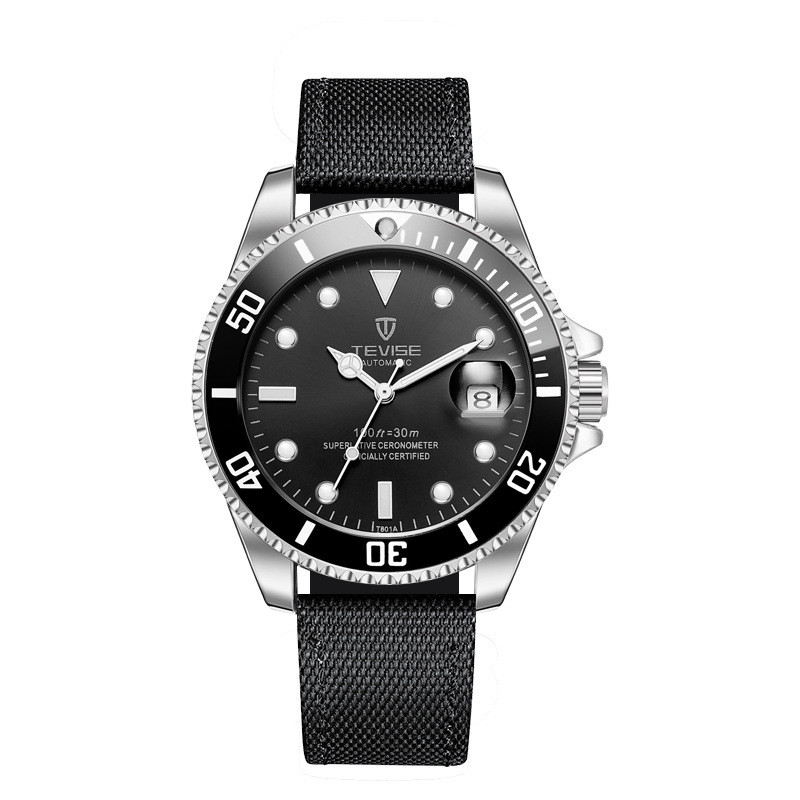 Swiss TEVISE TEVISE Luminous Water Ghost อัตโนมัตินาฬิกาผู้ชายนาฬิกาผู้ชายนาฬิกาผู้ชายนาฬิกา