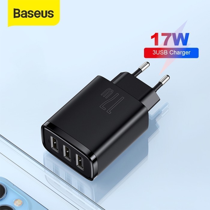 BASEUS Compact Charger 3U 17W EU
