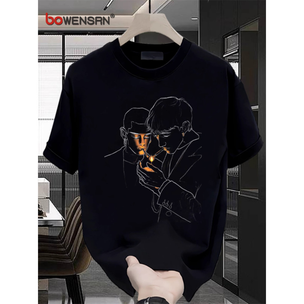 KATUN ผู้ชาย Distro เสื้อยืดผู้ชายแขนสั้นเสื้อยืดฤดูร้อน 2025 อเมริกันผ้าฝ้ายหลวมรอบคอผู้ชาย Tops คุ