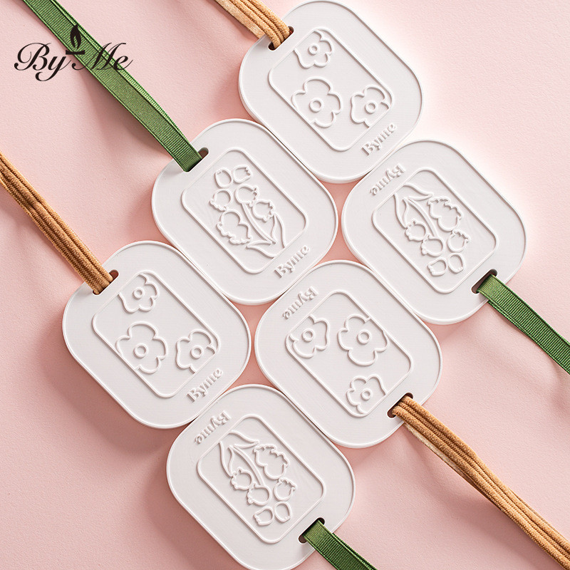 BYME ตู้เสื้อผ้าเม็ดขี้ผึ้งอโรมา Lily of the Valley ปูนปลาสเตอร์น้ํามันหอมระเหยเม็ดน้ํามันหอมระเหยน้