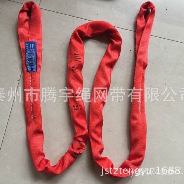 5TX6M สลิงตัน 3M หัวเข็มขัดคู่ 5 ยืดหยุ่น 5T สายสลิง * Crane Mi 3 รอบสลิง K8AQ