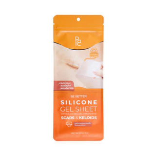 Be Better Silicone Gel Sheet 4x15cm [2pcs x 1 Sachet] บี เบ็ทเทอร์ แผ่นเจลซิลิโคนสำหรับแผลเป็นนูน.