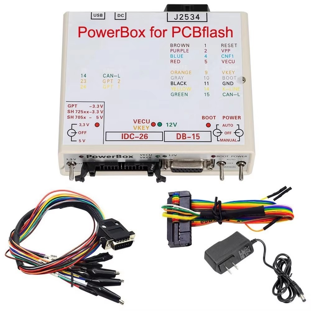 PowerBox PCMFlash KTM FLASH JTAG J2534 大白盒电源盒套装