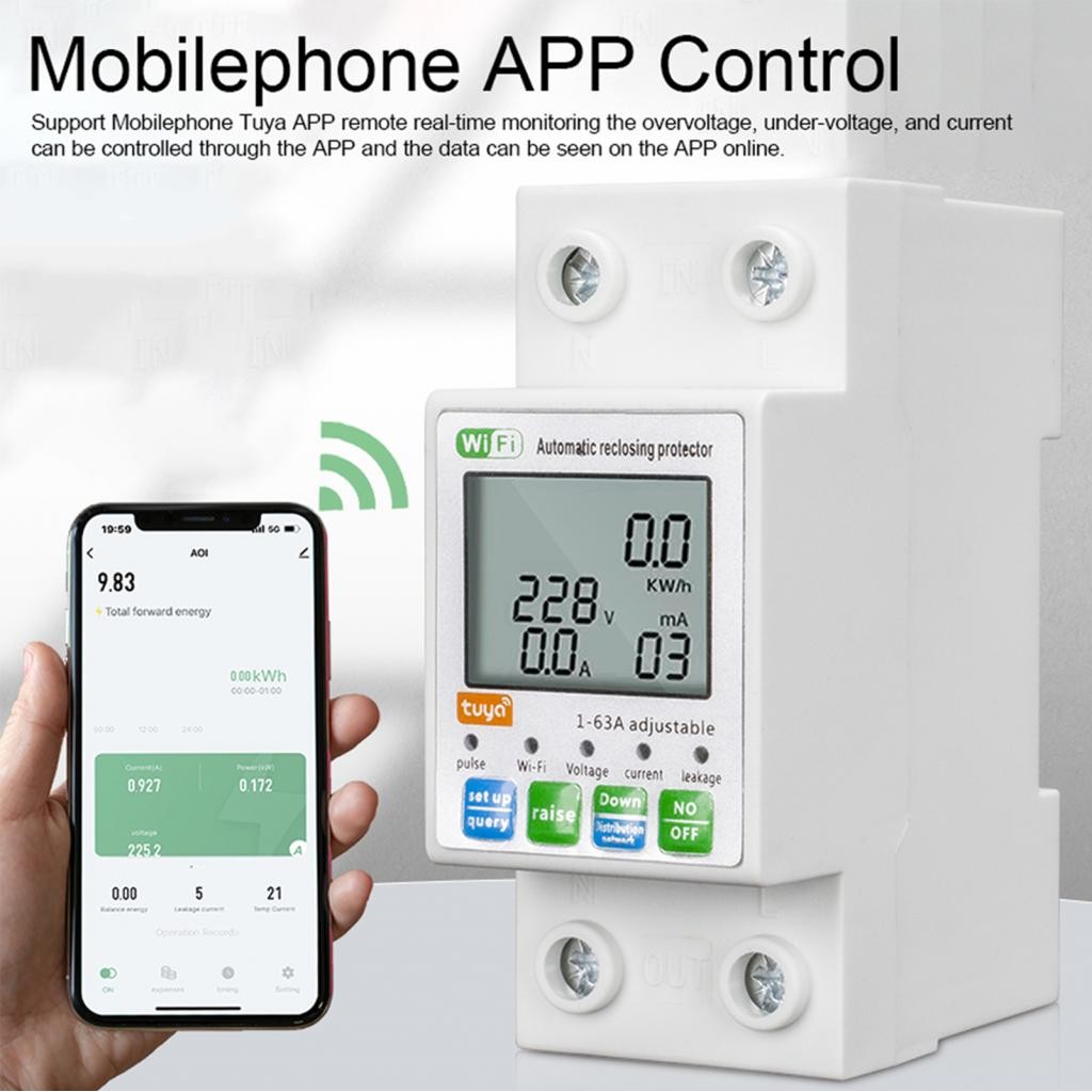 KKMOON1-TH WIFI PROTECTOR PROTECTOR PORTECTION METER