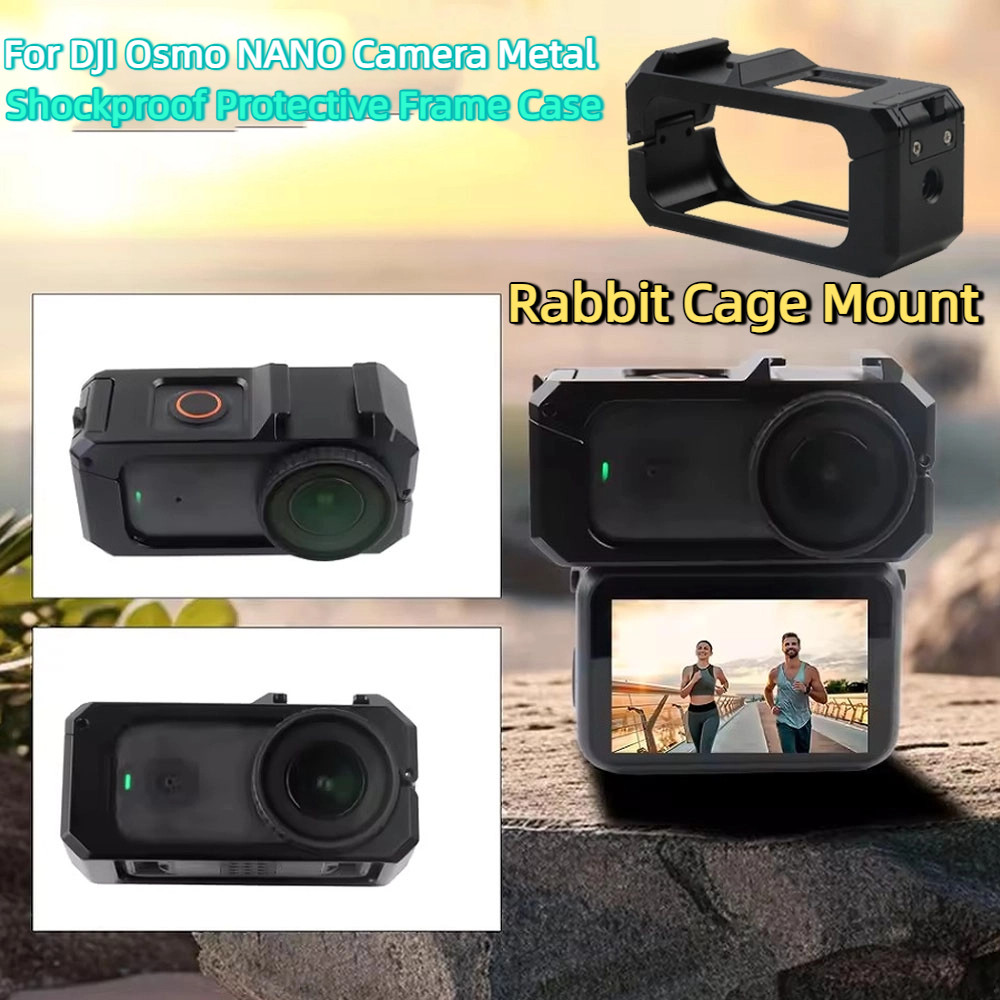 สําหรับ DJI Osmo NANO กล้องโลหะกันกระแทกกรอบป้องกันกรณี Quick Release กรงกระต่าย Mount Holder อุปกรณ์เสริม