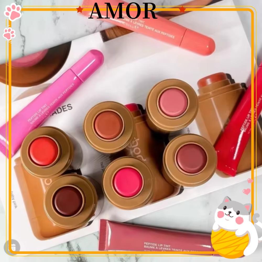 AMOR Lip And Cheek Blush Cream, Waterproof Long-lasting Rhode Blush Stick, Portable Hailey/Piggy Cre