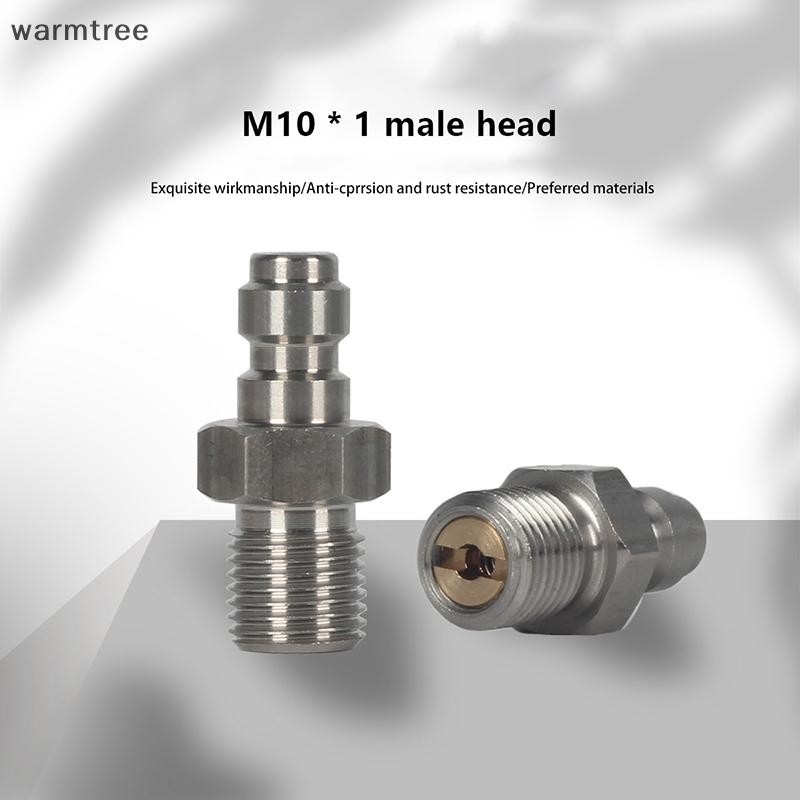 Warmtree ชาย Connector 8 มม.ชายด้าย Quick Connect วาล์ว PCP บรรจุวาล์ว M10x1 1/8NPT 1/8BSPP สําหรับป