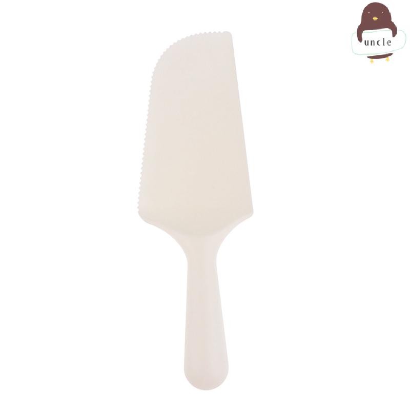 [UN] 5Person 10Person White Birthday Cake Fork Set Plastic Disposable Dinner Plate Set Baking Cake T