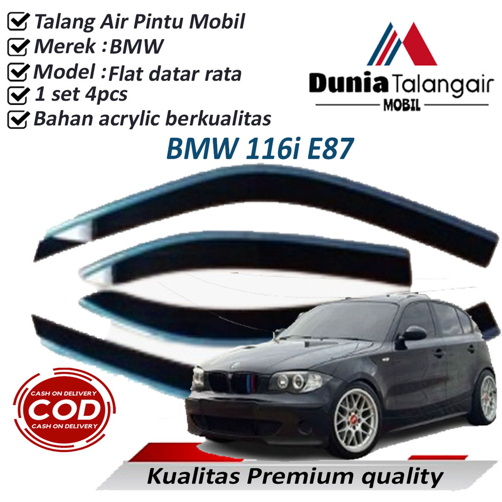 BMW 116i E87 2004-2011 พรีเมี่ยม รางน้ํารถคุณภาพ