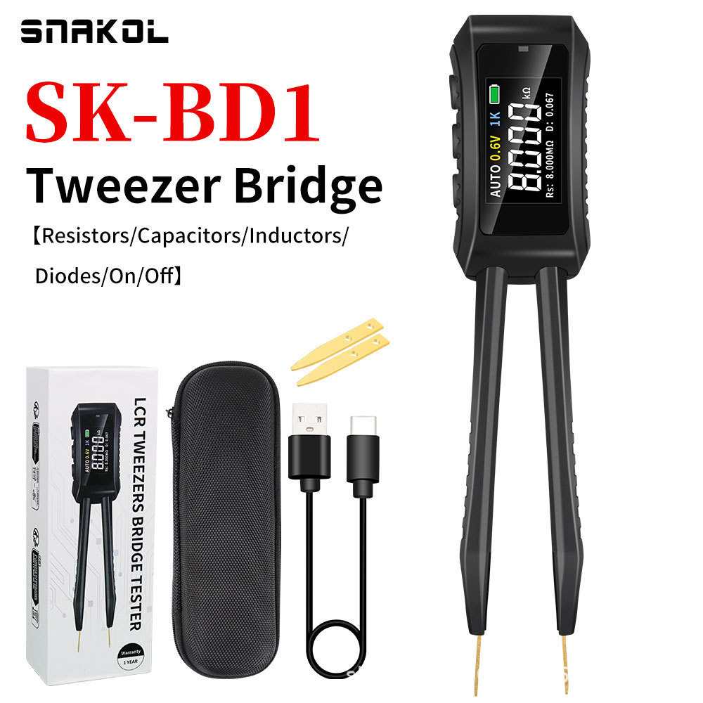 Snike LCR สมาร์ทแหนบดิจิตอลสะพานไฟฟ้า SK-BD1 หยวนอุปกรณ์เครื่องทดสอบ Patch Resistance Induction Capa